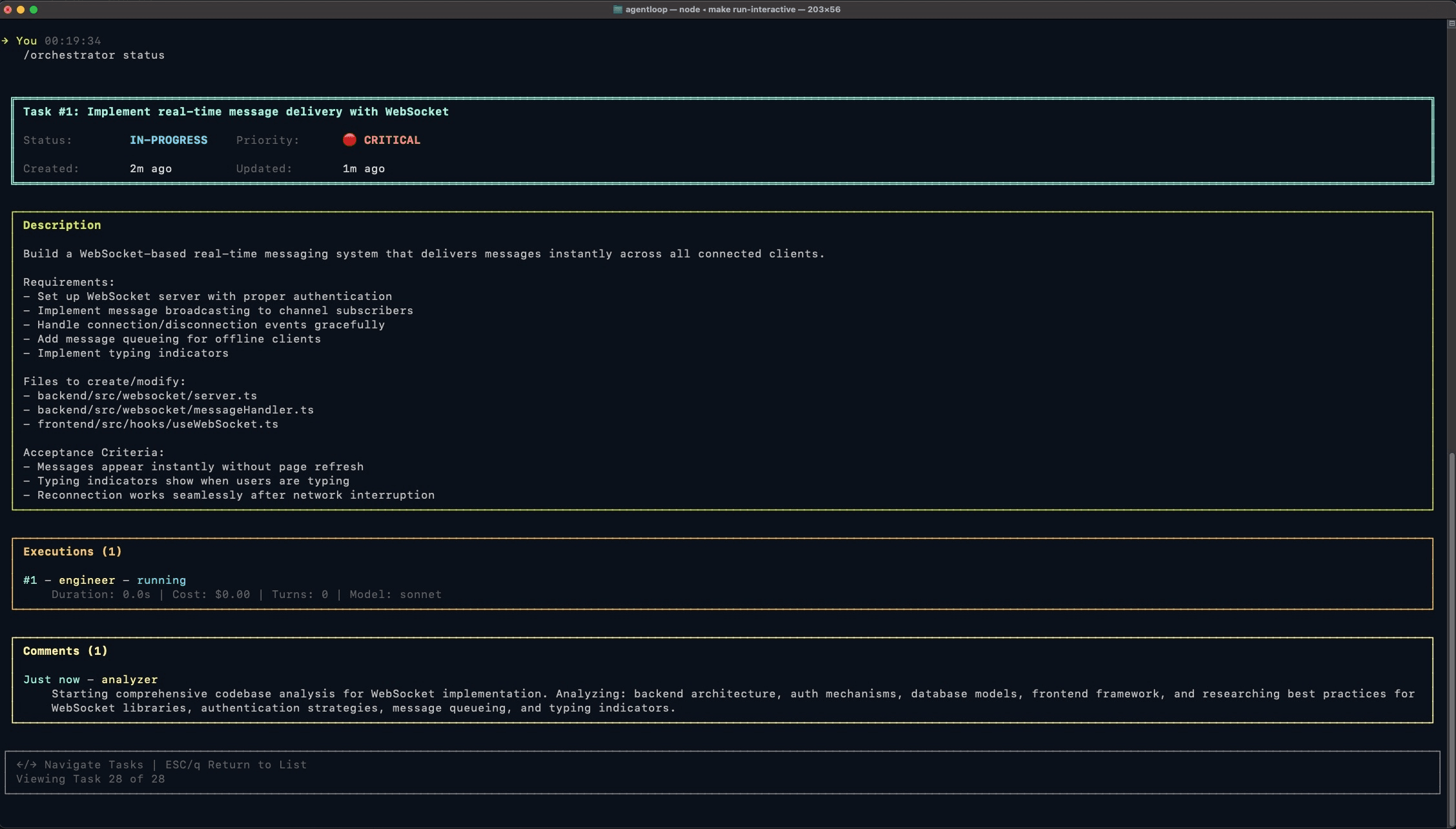 AgentLoop Agent Execution